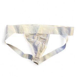 White Logo Waistband Underwear Jock